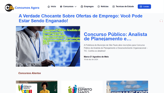 Thumbnail do projeto Concursos Agora